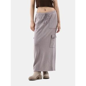 No Boundaries Lavender Maxi Skirt with Pockets